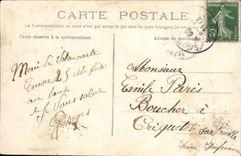 POSTAL Caen L iglesia Etienne santo o abadia de la VENDIMIA con