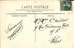 POSTAL Caen L Abbbaye de la VENDIMIA con los hombres y la universidad