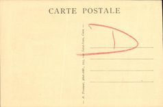 La abadia vieja de Caen de la POSTAL de la VENDIMIA con los hombres enclaustra y vuelta santa Etienne