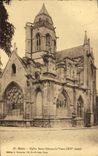 Iglesia Etienne de Caen de la POSTAL de la VENDIMIA Saint el viejo hombre