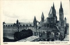 POSTAL Caen L abadia de la VENDIMIA con los hombres L Apse y la universidad