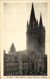 POSTAL Caen L abadia vieja santa de la VENDIMIA de Etienne de la iglesia con los hombres
