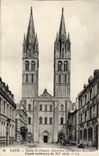 POSTAL Caen L abadia de la VENDIMIA con la iglesia St  Etienne de los hombres