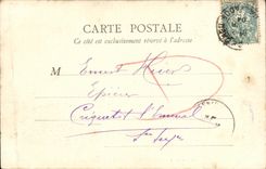 Apse de Caen de la POSTAL de la VENDIMIA de los hombres del axux de la abadia de Saint E tienne