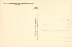 Universidad Malherbe L Apse de Caen de la POSTAL de la VENDIMIA