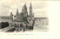 POSTAL Caen L apse de la VENDIMIA de L hombres de Vueaux de la abadia