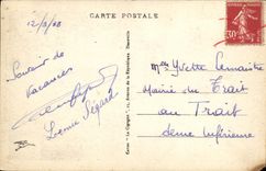 VINTAGE POSTCARD Caen L Church of Vaucelles