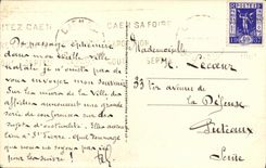 POSTAL Caen L St Pedro de la VENDIMIA de la iglesia