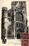 Puerta de Caen de la POSTAL de la VENDIMIA de L detalle de la iglesia del ataque frontal