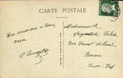 Apse del Saint Pierre de la iglesia de Caen de la POSTAL de la VENDIMIA