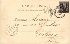 Saint Pierre de la iglesia de Caen de la POSTAL de la VENDIMIA el cubo y el estribillo