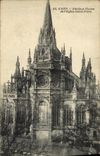 Apse y campana torre del Saint Pierre de la iglesia de Caen de la POSTAL de la VENDIMIA