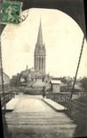 Campana torre de Caen de la POSTAL de la VENDIMIA de L Saint Pierre de la iglesia