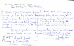 POSTAL MODERNA illuminee del St Pedro de la iglesia de Caen