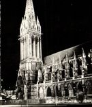 POSTAL Caen L iluminee de la VENDIMIA del Saint Pierre de la iglesia