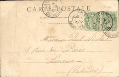 Apse L Saint Pierre de Caen de la POSTAL de la VENDIMIA de la iglesia