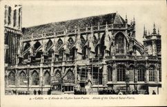 Apse L Apse de Caen de la POSTAL de la VENDIMIA del Saint Pierre de la iglesia
