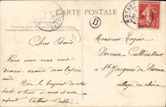 VINTAGE POSTCARD De Fumichon Receive this door Trefles happiness
