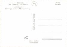 MODERN CARD Norman Manor And Castle Fumichon