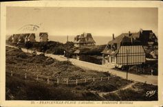 VINTAGE POSTCARD Franceville Maritime Beach Boulevard