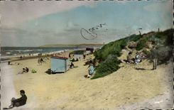 MODERN CARD Franceville Merville Beach dunes seen on Cabourg