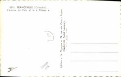 MODERN CARD Franceville L avenue of Paris and the Ropemaking machine