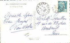 MODERN CARD Franceville the Village of Fabric Camp site