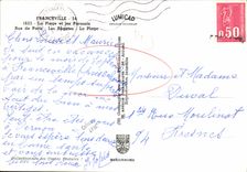 MODERN CARD Franceville Beach and Parasols