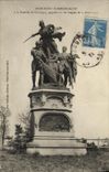 VINTAGE POSTCARD Memorial with the Battle of Formigny gagnee on the English April