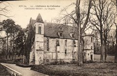 VINTAGE POSTCARD Castles of the Apple brandy Henry Fountain La Chapelle