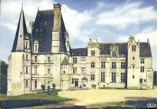 MODERN CARD the Castle of Fountain Henry Renaissance style