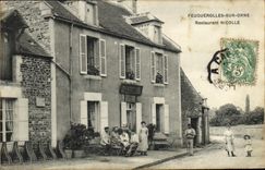 VINTAGE POSTCARD Feuguerolles on Orne Restoring Nicole TOP