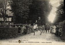 VINTAGE POSTCARD Canton of Beny Scrap metal the Tool bag Pastoral Harang Scene