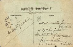 VINTAGE POSTCARD Canton of Beny Scrap metal the Tool bag Pastoral Harang Scene