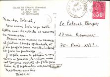 MODERN CARD Church of Druval Xll E and Xlll E centuries August Vll E Centenary