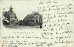 VINTAGE POSTCARD Seen of Dozule a Street