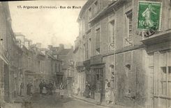 VINTAGE POSTCARD Argences Rue of Grinds