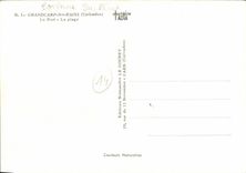 MODERN CARD Grandcamp les Bains the Port the Beach Boats