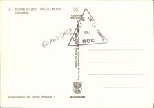 MODERN CARD Point of Hoc Omaha Beach