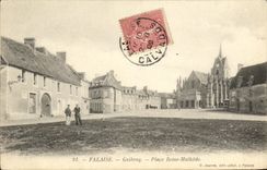 CPA Falaise Guibray Place Reine Mathilde