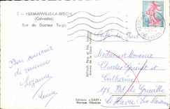 MODERN CARD Hermanville the Breach Street of Doctor Turgis Restoring of the Breach