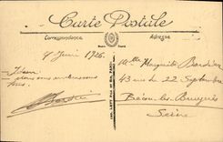 VINTAGE POSTCARD Hermanville the villas towards Rivetted Automobile