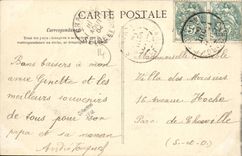 VINTAGE POSTCARD the Home View Goat