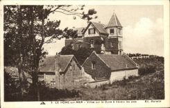 VINTAGE POSTCARD the Home On Sea Villas on the Dune through the pines