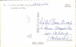 MODERN CARD the Home On Sea Together of Villas