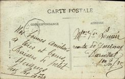 POSTAL Isigny de la VENDIMIA en mercado del mar con la TAPA de la mantequilla