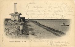 VINTAGE POSTCARD Isigny on sea fire