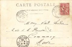 VINTAGE POSTCARD Isigny On Sea the Large Marsh Boats