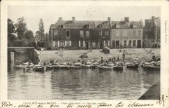 VINTAGE POSTCARD Isigny On Mer laces Jeau Bart the Hold with the Moulds Boats