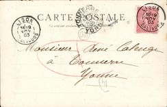 VINTAGE POSTCARD Isigny On Mer laces Jeau Bart the Hold with the Moulds Boats